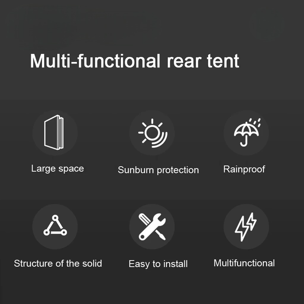 Car Rear Camping Tent